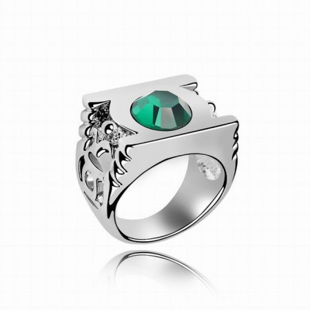 Green Lantern Emerald Crystal Ring 